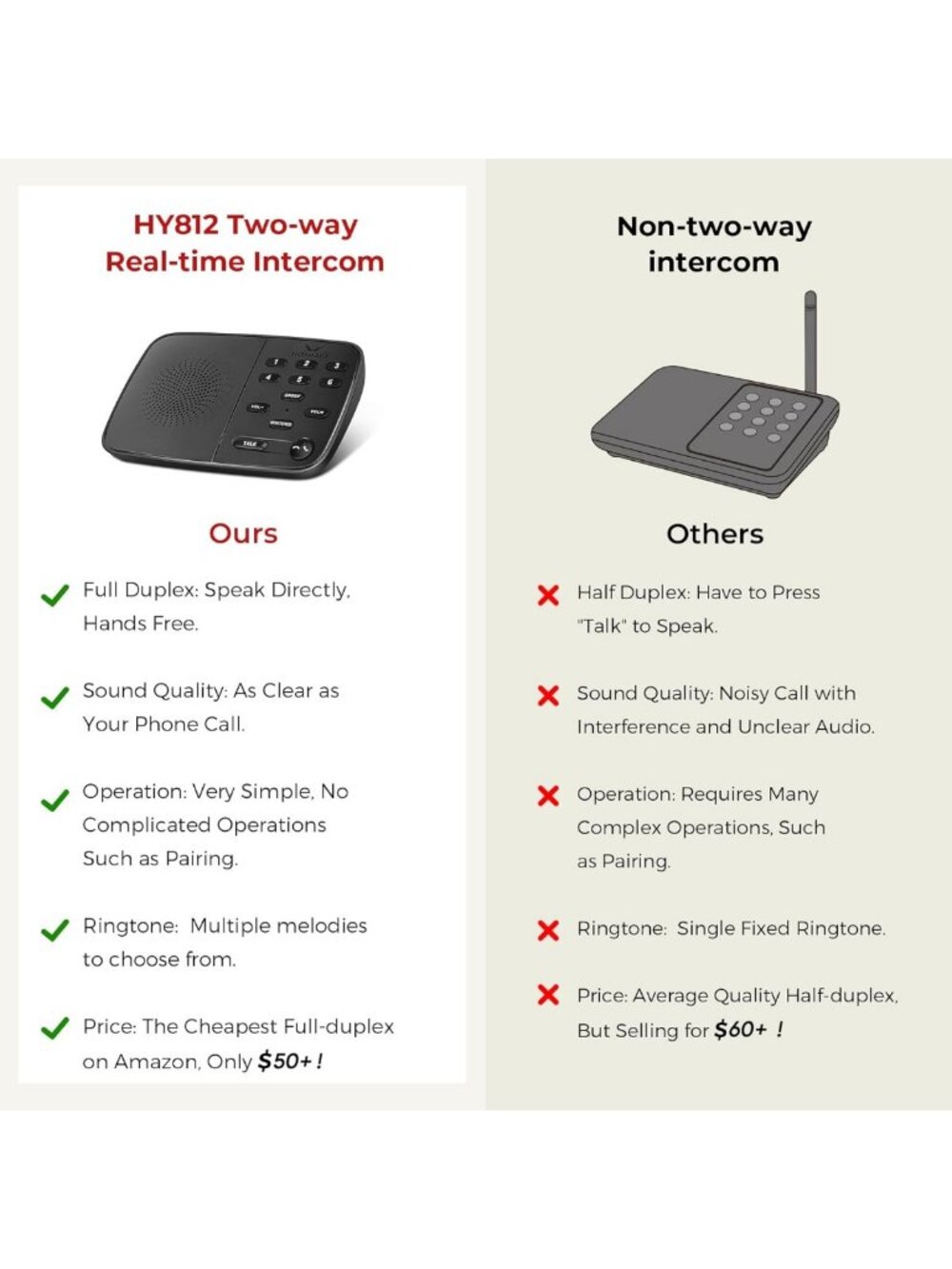 Wireless Two-Way Intercom System for Home - Real-Time Communication Device - Picture 6 of 9